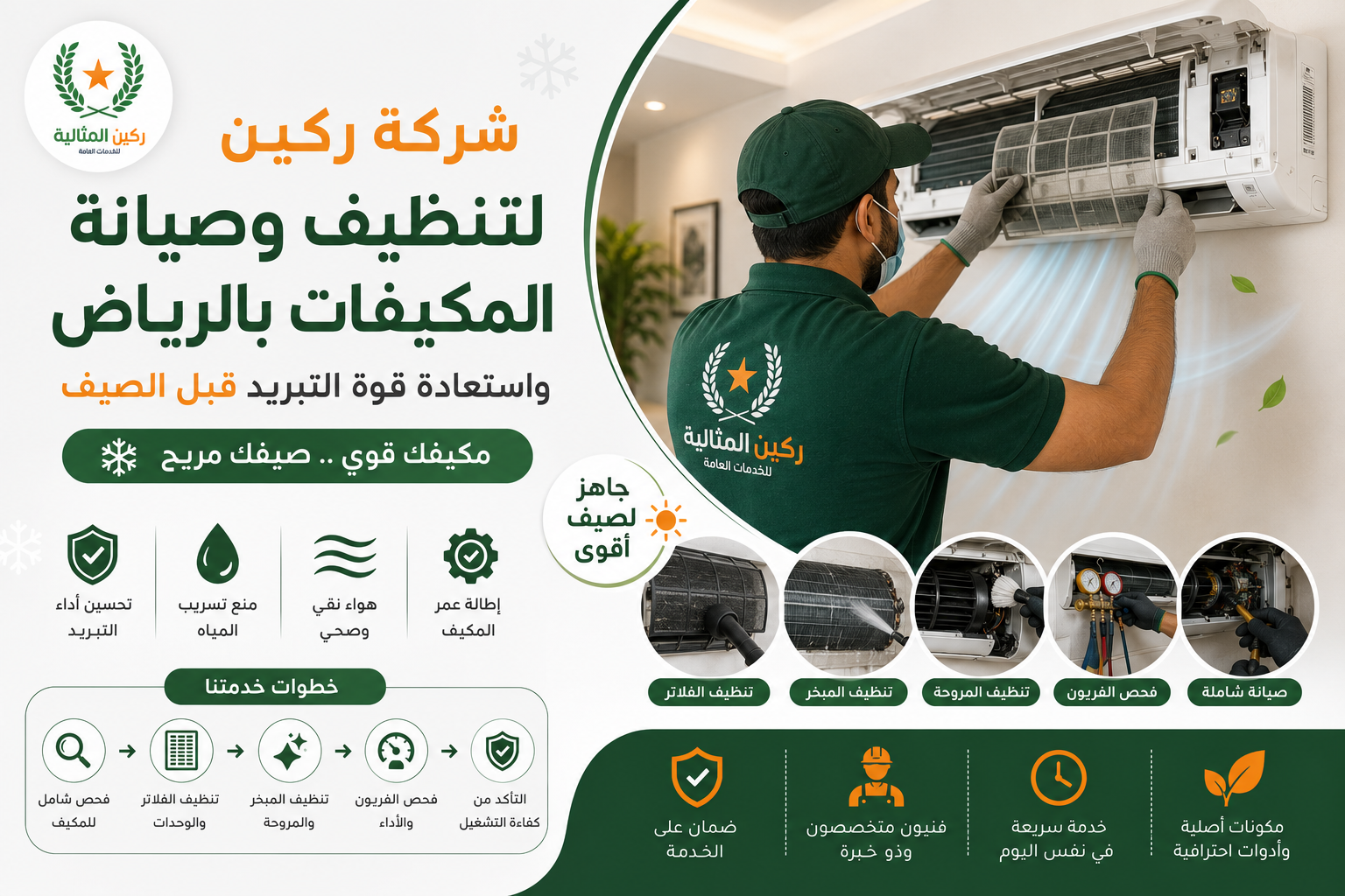 تنظيف وصيانة المكيفات